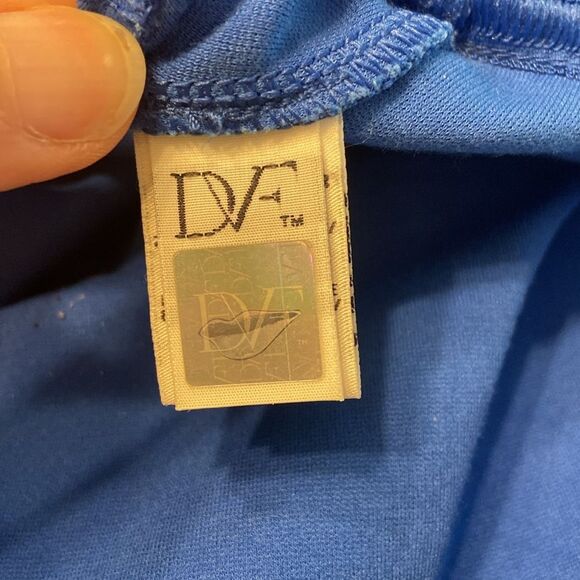 Diane von Furstenberg Royal Blue Jeannie Mini Dress Size 8 - Picture 7 of 9